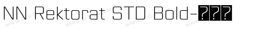 NN Rektorat STD Bold字体转换